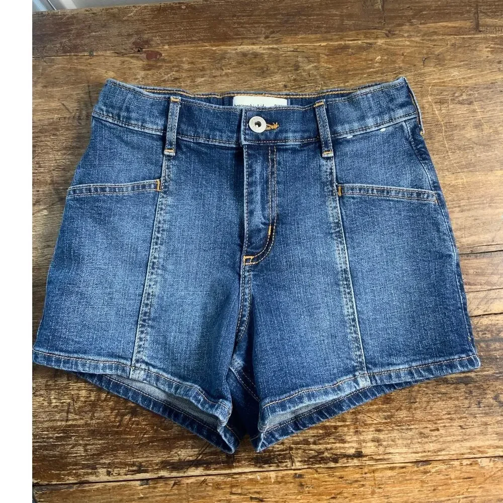Abercrombie Kids high rise mini mom‎ shirts size 9/10